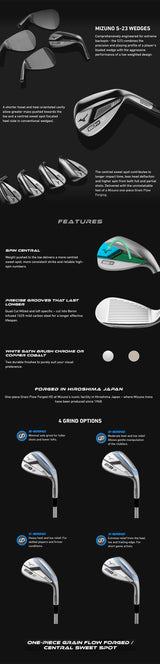 Mizuno S-23 Steel Wedge - White Satin