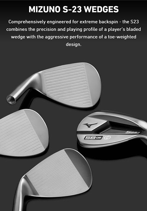 Mizuno S-23 Steel Wedge - White Satin