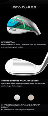 Mizuno S-23 Steel Wedge - White Satin