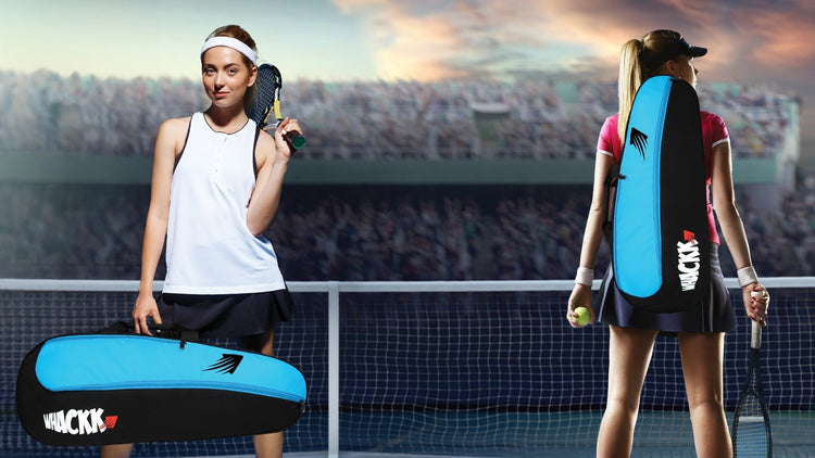 Birdie 45L Black Blue| Unisex Lightweight Tennis Badminton Squash Equipment Cover Kit Bag Shoe Pocket | Air Ventilated Pocket for Wet Clothes | 4T 6B Racket | Backpack & Duffel