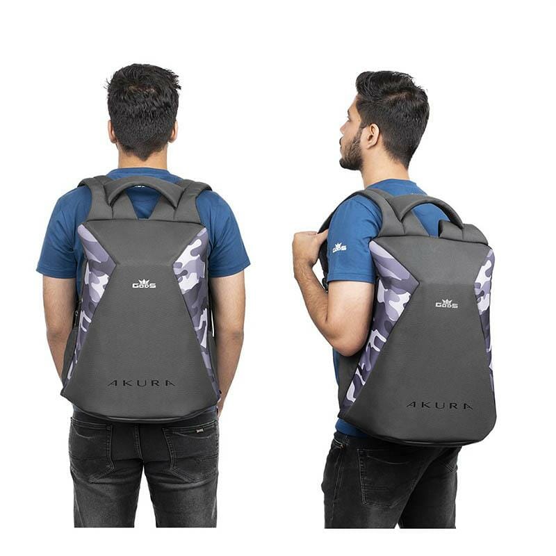 Akura - 22 litres,  Anti Theft Laptop backpack (15.6 inch laptops) (Camouflage)