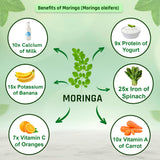 Organic Moringa Powder - 227g | 100% Pure and Natural | Supports Energy, Immunity, and Overall Wellness