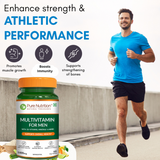 Multivitamin for Men - 60 Vegetarian Tablets | Daily Wellness with 32+ Vitamins, Minerals, and Herbal Extracts