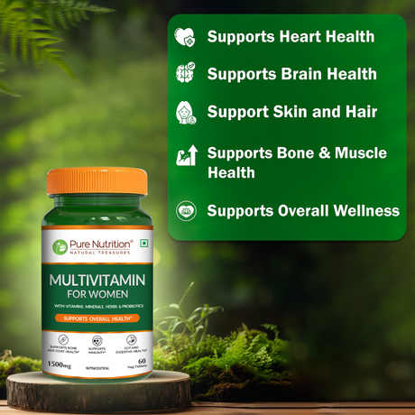 Multivitamin Tablets for Women | 37+ Nutrients for Overall Health | 60 veg Tablets