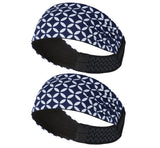 Sports Headband For Men and Women (Navy Spiral)