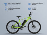 Metallic Green Neo Electric Bicycle Urban Series EMotorad | KIBI SPORTS