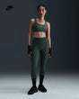 NIKE One Seamless Front High-Waisted Full-Length Women's Leggings -Vintage Green/Black