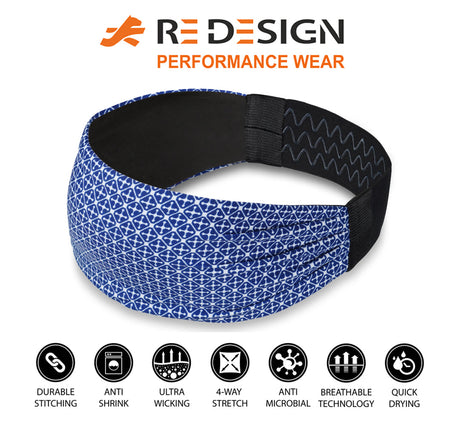Sports Headband For Men and Women(Blue Clover)