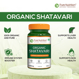 Organic Shatavari - 120 Tablets | Boosts Immunity, Digestion, and Supports Women's Hormonal and Reproductive Health