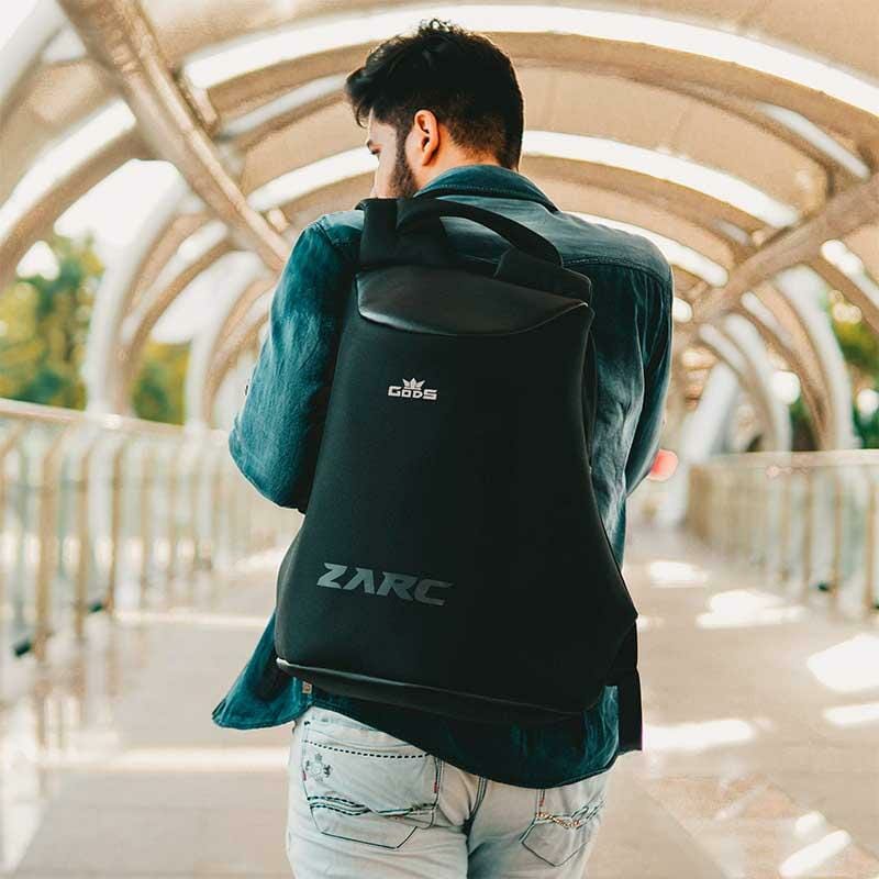 Zarc (Melange) - 22 litres,  Anti Theft Laptop backpack (15.6 inch laptops)