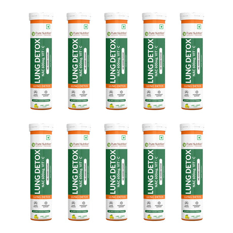 Lung Detox Effervescent Tablets - 20 | Supports Respiratory Health, Cleansing, and Overall Wellness