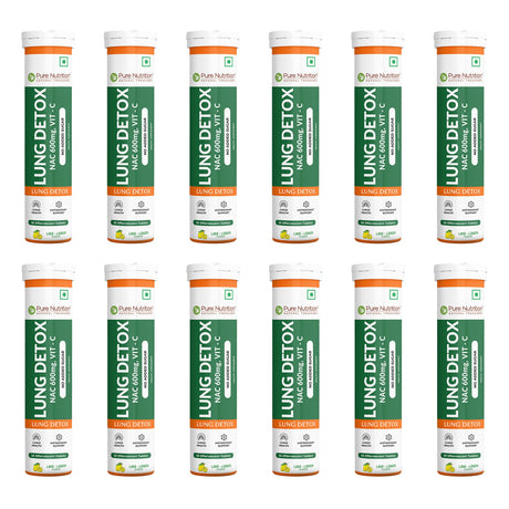 Lung Detox Effervescent Tablets - 20 | Supports Respiratory Health, Cleansing, and Overall Wellness