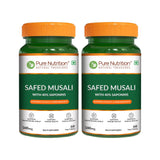 Safed Musli Capsules  Ayurvedic Vitality & Energy Supplement | 60 Veg Tablets