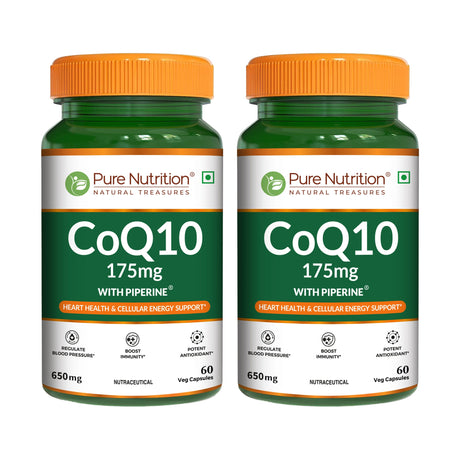 Coenzyme Q10 175mg  Supports Cellular Energy & Heart Health | 60 Capsules