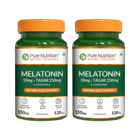 Melatonin 10mg Tablets  Sleep Cycle Support & Relaxation | 120 Tablets