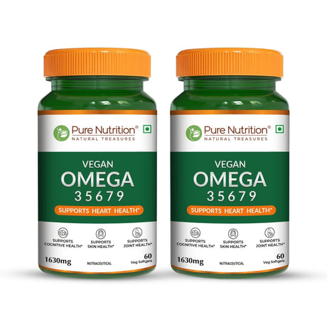 Vegan Omega Softgels Complete 3-5-6-7-9 Essential Fatty Acid Blend