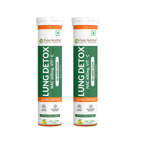 Lung Detox Effervescent Tablets - 20 | Supports Respiratory Health, Cleansing, and Overall Wellness