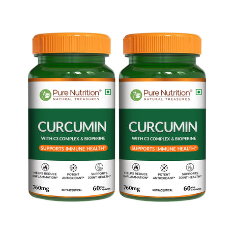 Curcumin with C3 Complex & Bioperine 60 Veg Capsules | Joint & Immunity