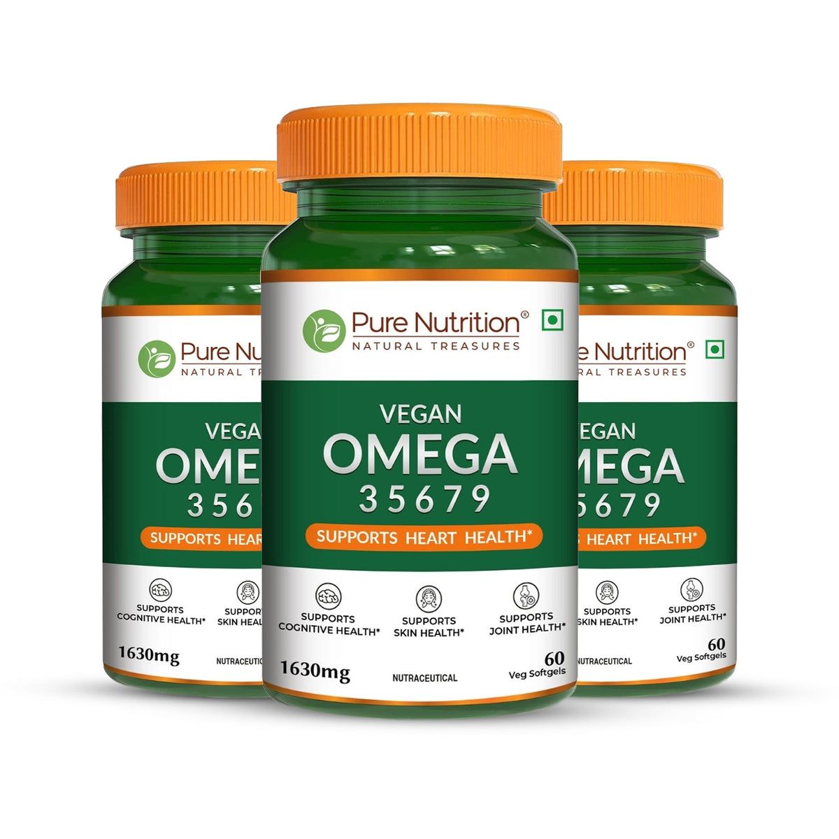 Vegan Omega Softgels Complete 3-5-6-7-9 Essential Fatty Acid Blend