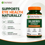 Bilberry Extract 400 mg | Antioxidant & Daily Wellness Support | 60 Capsules