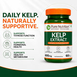 Kelp Extract 600mg | 60 Veg Capsules | Laminaria spp. Whole Plant Extract