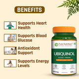 Ubiquinol 105mg with Piperine  Active CoQ10 | Energy & Heart Health