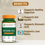 Betaine HCl 650mg Digestive Wellness & Stomach Acid Support
