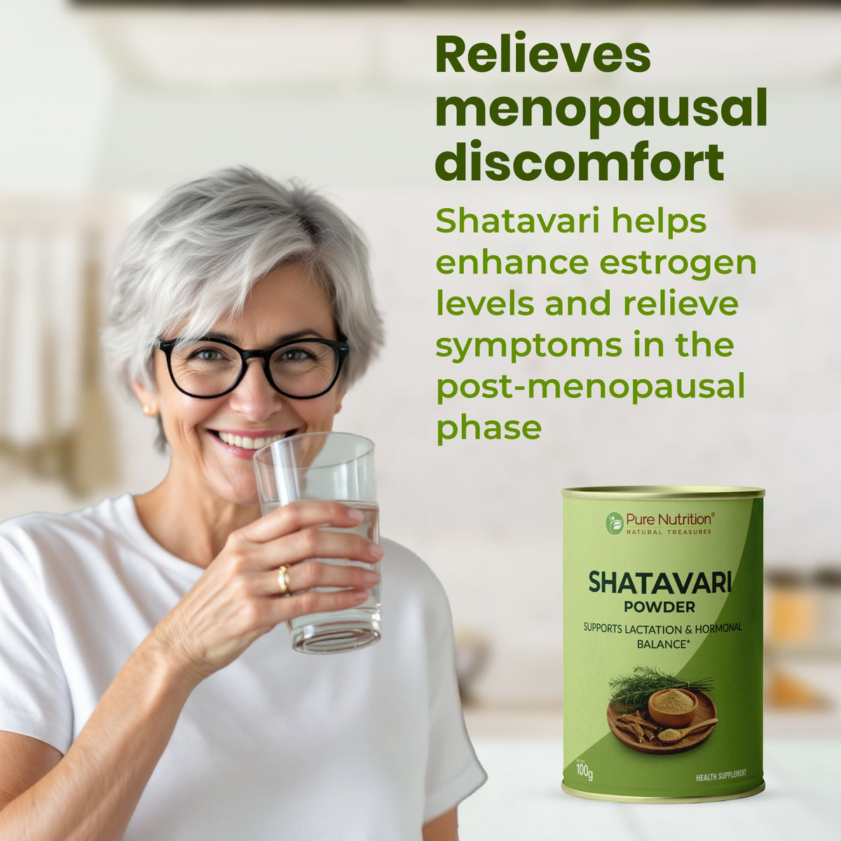 Shatavari Powder Pure Root Extract | Hormonal Balance & Women's Wellness