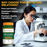 Melatonin with Tagar, Chamomile & L-Theanine 120 Tablets | Natural Sleep