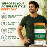 Magnesium Glycinate 550mg – High Absorption | Sleep, Stress & Muscle Health | 60Tablets| 120 Tablets