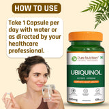 Ubiquinol 105mg with Piperine  Active CoQ10 | Energy & Heart Health
