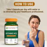 Betaine HCl 650mg Digestive Wellness & Stomach Acid Support