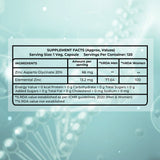 Zinc Glycinate 66mg Elemental Zinc | High Absorption Immunity Support| 120 Tablets