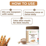 Psyllium Husk Isabgol Powder | Natural Fiber Supplement for Digestion & Regularity | 500g