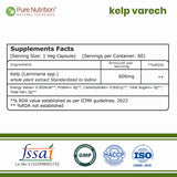 Kelp Extract 600mg | 60 Veg Capsules | Laminaria spp. Whole Plant Extract