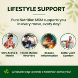 MSM 1000 mg | Methyl Sulfonyl Methane Capsules | Joint & Mobility Support | 60 Tablets