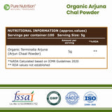 Organic Arjun Chaal Powder 500g | Traditional Ayurvedic Herbal Powder