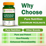 Chromium Picolinate 120 Capsules Blood Sugar, Metabolism & Weight Support