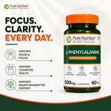 L-Phenylalanine 500 mg | 60 Vegetarian Capsules
