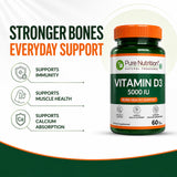 Vitamin D3 5000 IU | 125 mcg Vitamin D3 | 60 Tablets