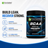 BCAA 5000mg 2:1:1 Ratio | Leucine, Isoleucine & Valine | Unflavoured Powder | Watermelon |Orange