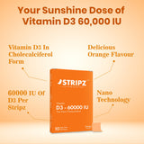 Vitamin D3 60000 IU Oral Strips 10 Sugar-Free Strips