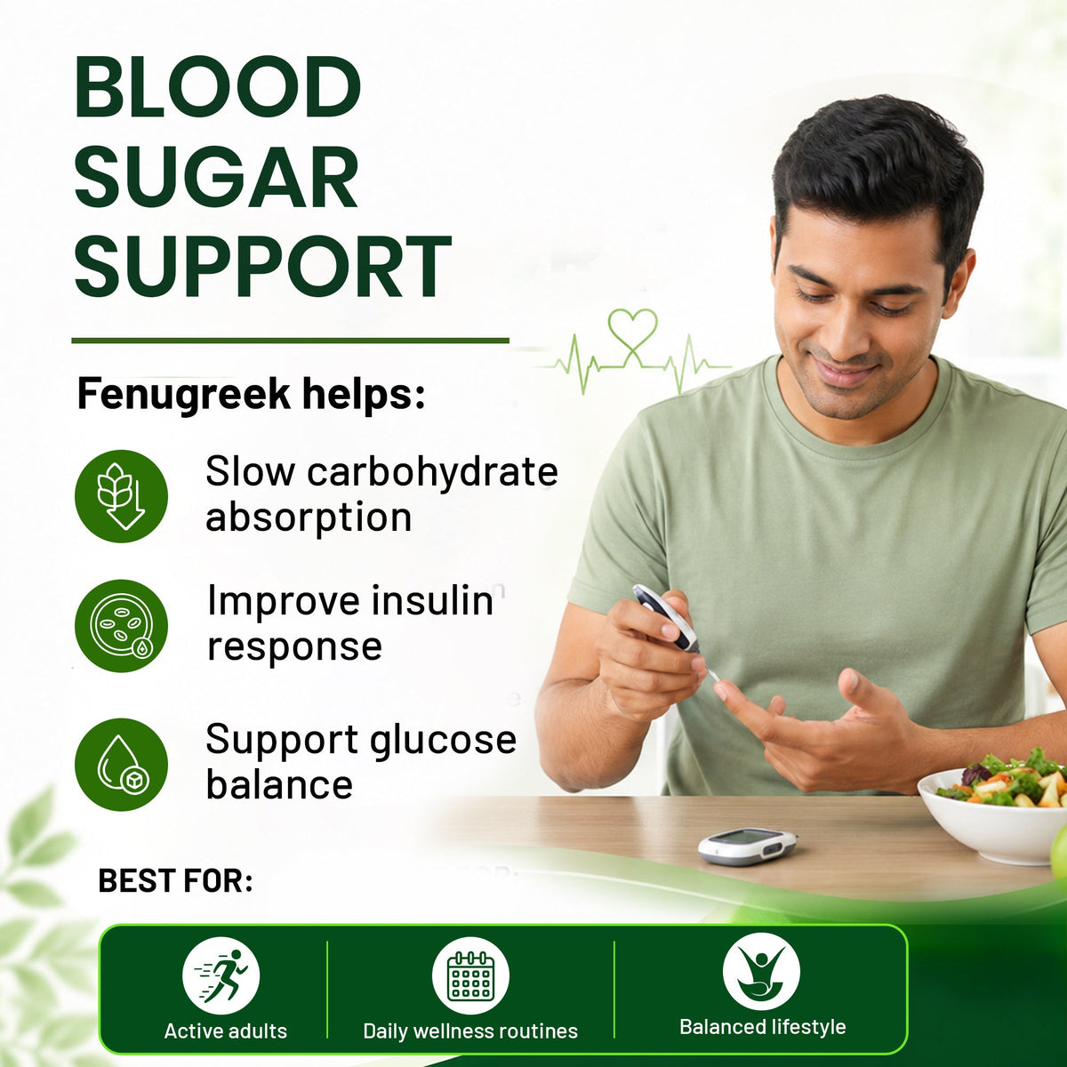 Fenugreek Seed Extract 1200mg Blood Sugar, Metabolism & Wellness | 120 Tablets