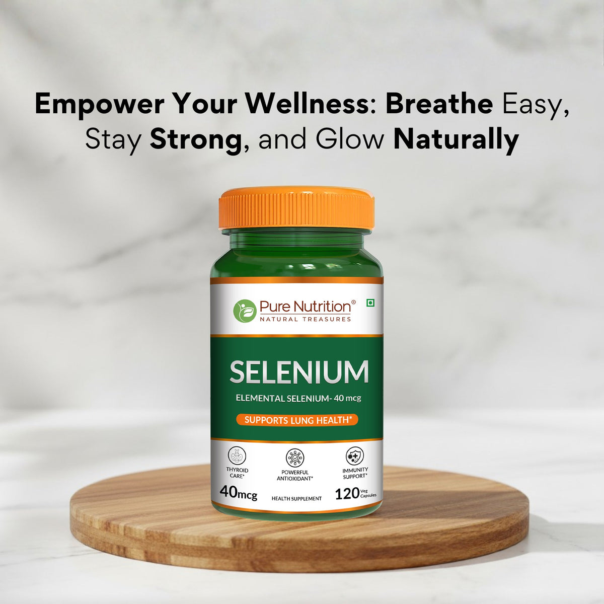 Selenium 40 mcg (L-Selenomethionine) | 120 Veg Tablets