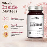 LipoMax Liposomal Glutathione with Vitamin C Skin Radiance & Antioxidant