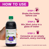 Her Care Women's Wellness Juice Shatavari, Ashoka & Blue Lotus Herbal Blend