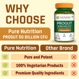 Progut 50 Billion CFU | Advanced Probiotic for Gut & Immune Health| 60 veg Capsules