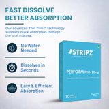 Stripz Perform Pro Oral Strips (Tadalafil IP 20 mg) | Peppermint Flavour
