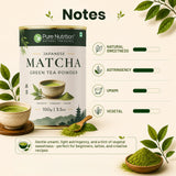 Japanese Matcha Green Tea Powder 100g | Premium Matcha from Japan | Finely Ground Green Tea Powder for Tea, Latte & Smoothies