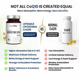 LipoMax Liposomal Coenzyme Q10 300mg 30 Veg Capsules | Antioxidant & Energy Support